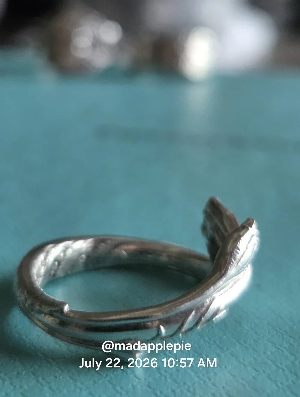 1885 Tiffany & Co Marigold (Tulip) Spoon Ring In Sterling Luxury Minimalist #98 - Picture 5 of 14